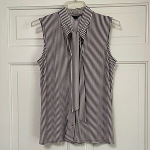 Ann Taylor Stripe Sleeveless Top